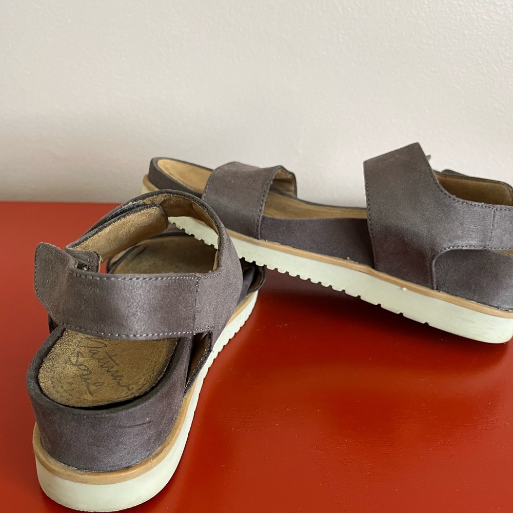 Natural Soul Kaila Strappy Heeled Sandals, good pre-loved condition,doublestraps - Picture 2 of 11